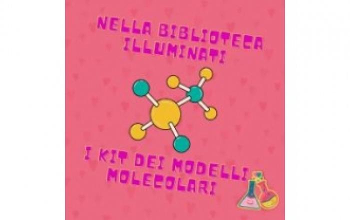 modellini molecolari in biblioteca